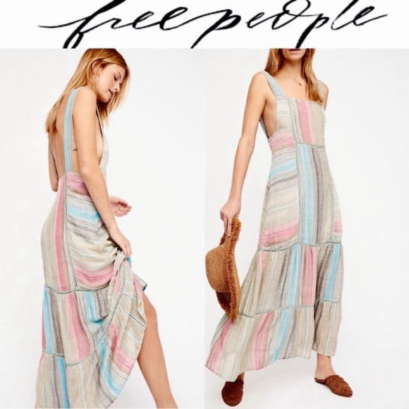 Reselling because it didn’t fit me! Patchwork Free People Maxi dress - Picture 3 of 4